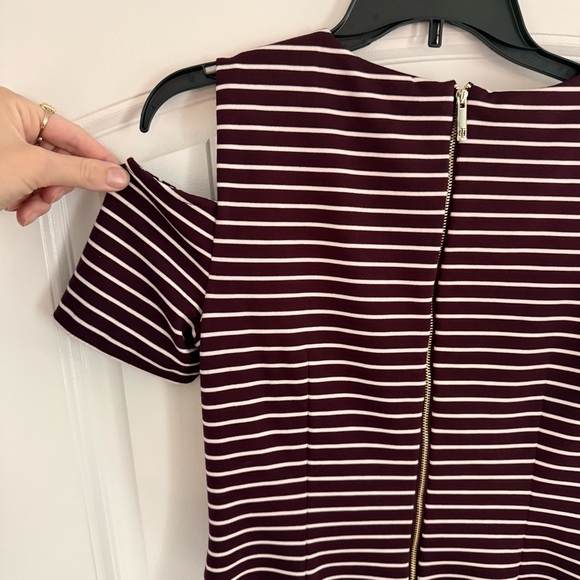 Tommy Hilfiger Striped Cold Shoulder Midi Dress - Picture 5 of 8